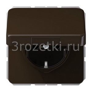 3rozetki.ru - Jung - [CD1520BFKLBR] SCHUKO®-розетка 16 A / 250 B ~, Термопласт (ударопрочный) блестящий, коричневый.