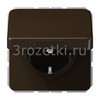 [CD1520BFKLBR] SCHUKO®-розетка 16 A / 250 B ~, Термопласт (ударопрочный) блестящий, коричневый <Jung>