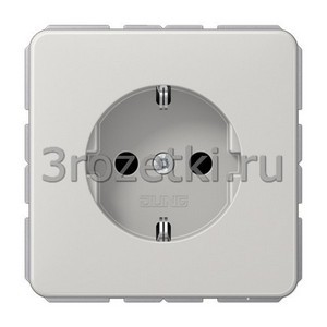 3rozetki.ru - Jung - [CD1520BFLG] SCHUKO®-розетка 16 A / 250 B ~, Термопласт (ударопрочный) блестящий, светло-серый.