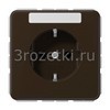 [CD1520BFNABR] SCHUKO®-розетка 16 A / 250 B ~, Термопласт (ударопрочный) блестящий, коричневый <Jung>