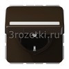 [CD1520BFNAKLBR] SCHUKO®-розетка 16 A / 250 B ~, Термопласт (ударопрочный) блестящий, коричневый <Jung>