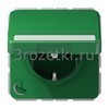 [CD1520BFNAKLGN] SCHUKO®-розетка 16 A / 250 B ~, Термопласт (ударопрочный) блестящий, зелёный <Jung>