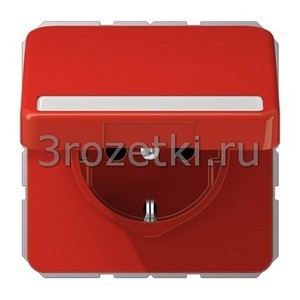 3rozetki.ru - Jung - [CD1520BFNAKLRT] SCHUKO®-розетка 16 A / 250 B ~, Термопласт (ударопрочный) блестящий, красный.