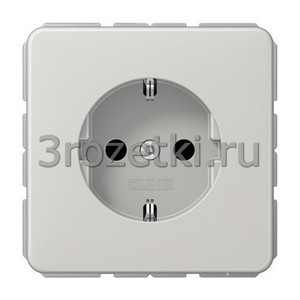 3rozetki.ru - Jung - [CD1520LG] SCHUKO®-розетка 16 A / 250 B ~, Блестящий дуропласт (устойчив к механическим повреждениям), светло-с.