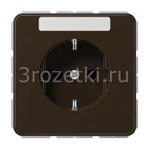 3rozetki.ru - Jung - [CD1520NABR] SCHUKO®-розетка 16 A / 250 B ~, Блестящий дуропласт (устойчив к механическим повреждениям), коричнев.