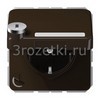 [CD1520NAKLSLBR] SCHUKO®-розетка 16 A / 250 B ~, Термопласт (ударопрочный) блестящий, коричневый <Jung>