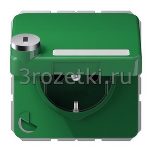 3rozetki.ru - Jung - [CD1520NAKLSLGN] SCHUKO®-розетка 16 A / 250 B ~, Термопласт (ударопрочный) блестящий, зелёный.