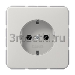 3rozetki.ru - Jung - [CD1521BFKILG] SCHUKO®-розетка 16 A / 250 B ~, Термопласт (ударопрочный) блестящий, светло-серый.