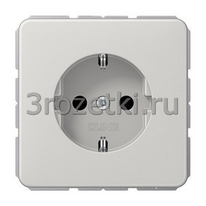 3rozetki.ru - Jung - [CD1521BFLG] SCHUKO®-розетка 16 A / 250 B ~, Термопласт (ударопрочный) блестящий, светло-серый.