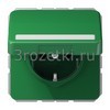 [CD1521BFNAKLGN] SCHUKO®-розетка 16 A / 250 B ~, Термопласт (ударопрочный) блестящий, зелёный <Jung>