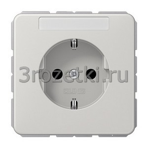 3rozetki.ru - Jung - [CD1521BFNALG] SCHUKO®-розетка 16 A / 250 B ~, Термопласт (ударопрочный) блестящий, светло-серый.