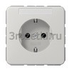 [CD1521BFNALG] SCHUKO®-розетка 16 A / 250 B ~, Термопласт (ударопрочный) блестящий, светло-серый <Jung>