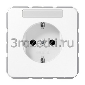 3rozetki.ru - Jung - [CD1521BFNAWW] SCHUKO®-розетка 16 A / 250 B ~, Термопласт (ударопрочный) блестящий, белый.