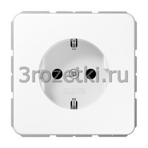 3rozetki.ru - Jung - [CD1521BFWW] SCHUKO®-розетка 16 A / 250 B ~, Термопласт (ударопрочный) блестящий, белый.