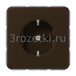 3rozetki.ru - Jung - [CD1521KIBR] SCHUKO®-розетка 16 A / 250 B ~, Блестящий дуропласт (устойчив к механическим повреждениям), коричнев.