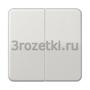 3rozetki.ru - Jung - [CD1565.07LG] Клавиша короткого хода, Блестящий дуропласт (устойчив к механическим повреждениям), светло-серый.