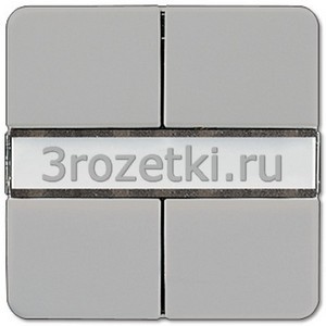 3rozetki.ru - Jung - [CD2072NABSGR] KNX кнопочный сенсор, 2 группы, Термопласт (ударопрочный) блестящий, серый.