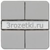 [CD2072NABSGR] KNX кнопочный сенсор, 2 группы, Термопласт (ударопрочный) блестящий, серый <Jung>