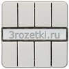 [CD2074NABSLG] KNX кнопочный сенсор, 4 группы, Термопласт (ударопрочный) блестящий, светло-серый <Jung>