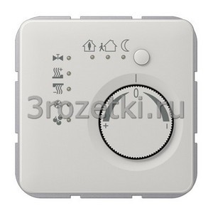 3rozetki.ru - Jung - [CD2178LG] KNX регулятор климата, Термопласт (ударопрочный) блестящий, светло-серый.