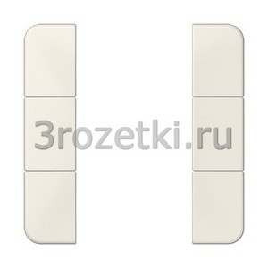 3rozetki.ru - Jung - [CD503TSA] Набор накладок 3 группы, Термопласт (ударопрочный) блестящий, слоновая кость.