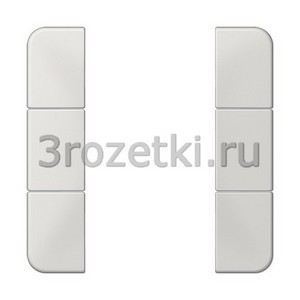 3rozetki.ru - Jung - [CD503TSALG] Набор накладок 3 группы, Термопласт (ударопрочный) блестящий, светло-серый.