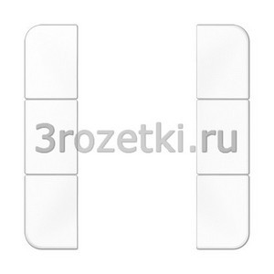 3rozetki.ru - Jung - [CD503TSAWW] Набор накладок 3 группы, Термопласт (ударопрочный) блестящий, белый.