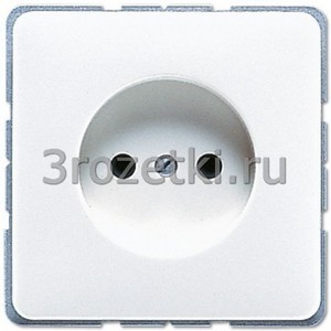 3rozetki.ru - Jung - [CD511WW] Розетка 10A 250V / 16A 250V~ 2-х полюсная, без заземления, белая.