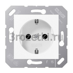 3rozetki.ru - Jung - [CD5121BFWW] SCHUKO®-розетка 16 A / 250 B ~ для откидной крышки.