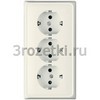 [CD523] SCHUKO®-розетка для кабельных каналов 16 A / 250 B ~, Блестящий дуропласт (устойчив к механическим п <Jung>