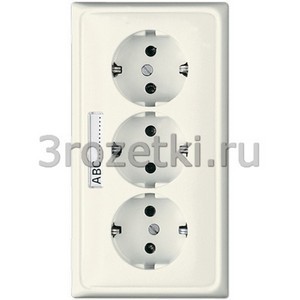 3rozetki.ru - Jung - [CD523NA] SCHUKO®-розетка для кабельных каналов 16 A / 250 B ~, Блестящий дуропласт (устойчив к механическим п.