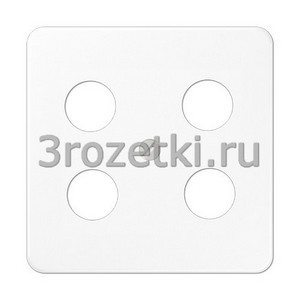 3rozetki.ru - Jung - [CD561-4SAT1WW] Kрышка, Термопласт (ударопрочный) блестящий, белый.