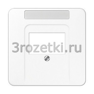 3rozetki.ru - Jung - [CD569TNAWW] Kрышка с полем для надписи 6 x 37 мм, Термопласт (ударопрочный) блестящий, белый.