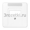 [CD569TNAWW] Kрышка с полем для надписи 6 x 37 мм, Термопласт (ударопрочный) блестящий, белый <Jung>