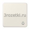 [CD590K] Клавиша с символом «звонок», Блестящий дуропласт (устойчив к механическим повреждениям), слоновая ко <Jung>