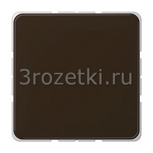 3rozetki.ru - Jung - [CD594-0BR] Крышка без отверстий (фиксация защёлкиванием), Термопласт (ударопрочный) блестящий, коричневый.