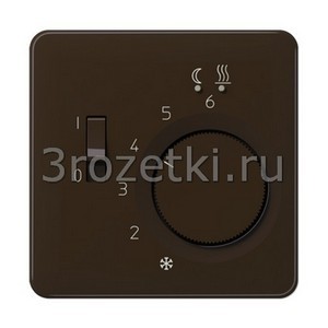 3rozetki.ru - Jung - [CDFTR231PLBR] Крышка для регулятора подогрева пола FTR231U, коричневая.