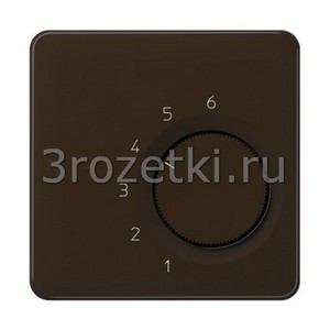 3rozetki.ru - Jung - [CDTR236PLBR] Крышка для регулятора температуры воздуха помещений, коричневая.