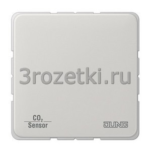 3rozetki.ru - Jung - [CO2CD2178LG] KNX Датчик CO2, Блестящий дуропласт (устойчив к механическим повреждениям), светло-серый.