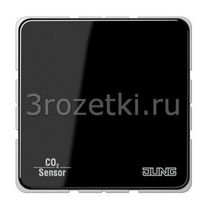 3rozetki.ru - Jung - [CO2CD2178SW] KNX Датчик CO2, Блестящий дуропласт (устойчив к механическим повреждениям), чёрный.