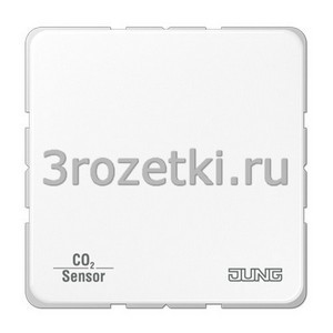 3rozetki.ru - Jung - [CO2CD2178WW] KNX Датчик CO2, Блестящий дуропласт (устойчив к механическим повреждениям), белый.