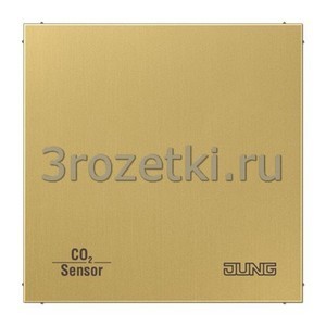 3rozetki.ru - Jung - [CO2ME2178C] KNX Датчик CO2, Металлическое исполнение, латунь Classic.