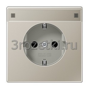 3rozetki.ru - Jung - [ES1520KINA] SCHUKO®-розетка 16 A / 250 B ~, Металлическое исполнение, нержавеющая сталь.