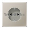 [ES1521] SCHUKO®-розетка 16 A / 250 B ~, Металлическое исполнение, нержавеющая сталь <Jung>