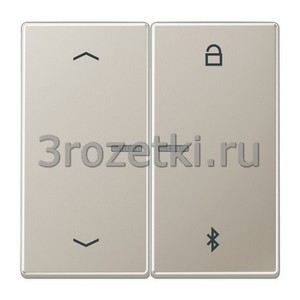 3rozetki.ru - Jung - [ES1751PBT] Таймер универсальный Bluetooth «стрелки», Металлическое исполнение, нержавеющая сталь.