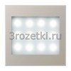 [ES2539LEDLW-12] Светодиодная подсветка для чтения, Металлическое исполнение, нержавеющая сталь (лакиров. алюминий) <Jung>