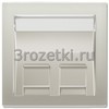 [ES569-30BFPL-L] Kрышка с полем для надписи 9 x 51 мм, Металлическое исполнение, нержавеющая сталь (лакиров.) <Jung>