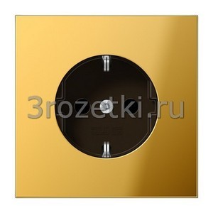 3rozetki.ru - Jung - [GO1521] SCHUKO®-розетка 16 A / 250 B ~, Металлическое исполнение, имитация золота.