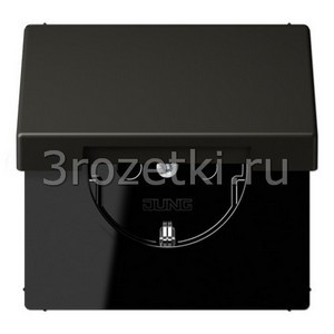 3rozetki.ru - Jung - LeCourbisier - [LC1520KIKL4320R] SCHUKO®розетка с откидной крышкой и со встроенной повышенной защитой от прикосновения ombre naturelle 59 .