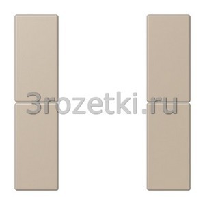 3rozetki.ru - Jung - LeCourbisier - [LC502TSA32142] KNX кнопочный модуль F 50 с двумя парами кнопок ombre naturelle claire .